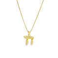 Load image into Gallery viewer, Chai (חי) Gold Pendant
