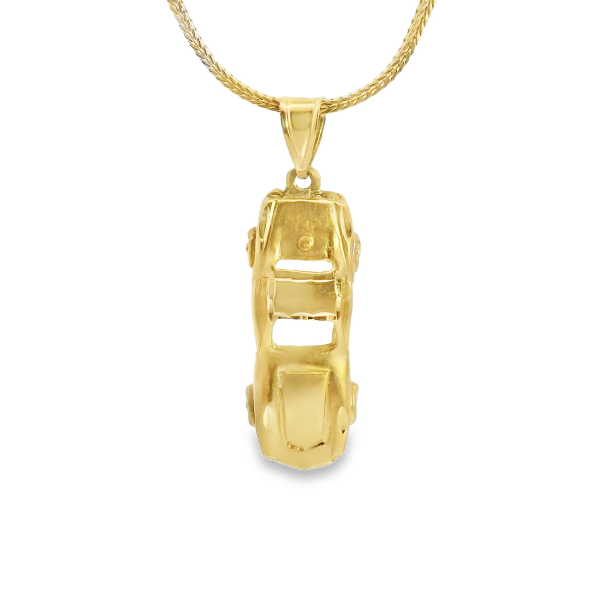 Gold Corvette Car Pendant