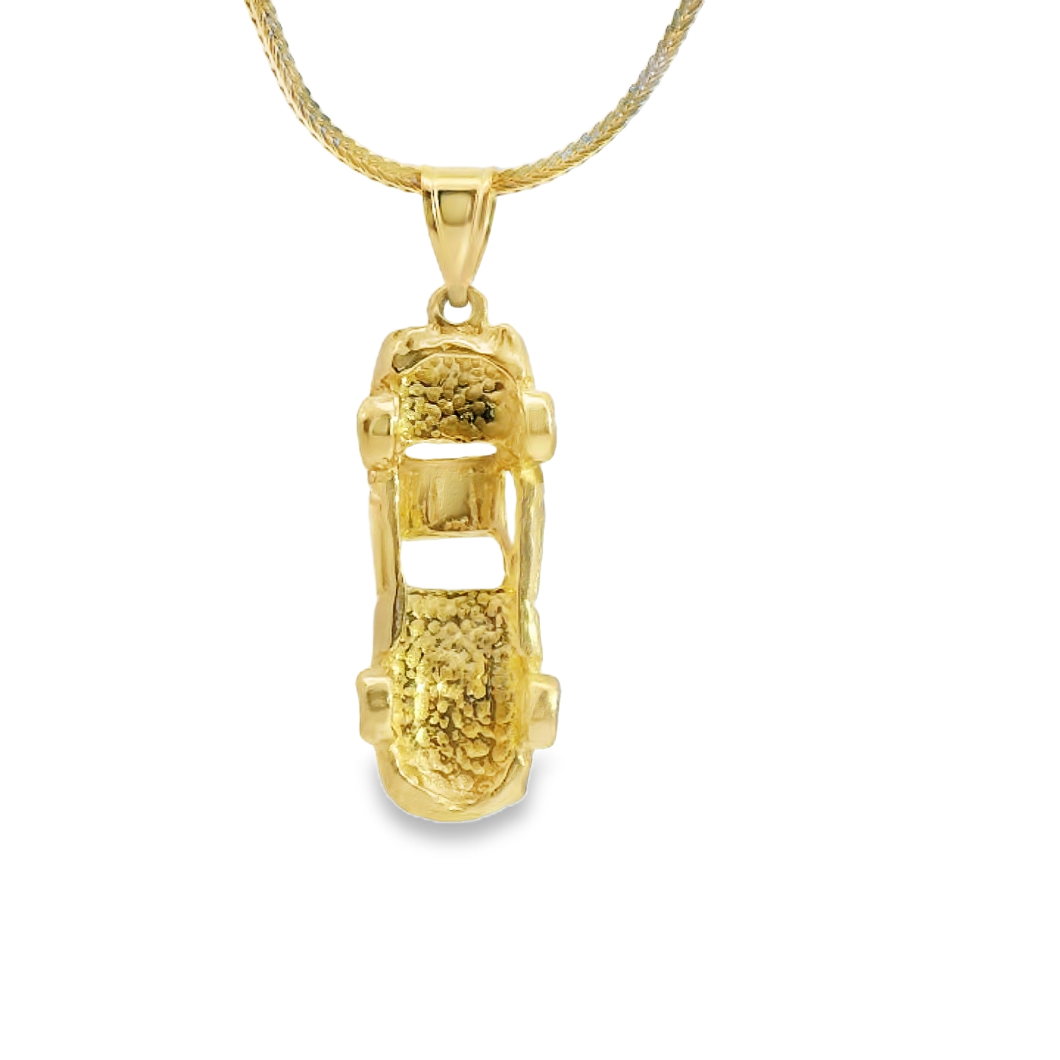 Gold Corvette Car Pendant