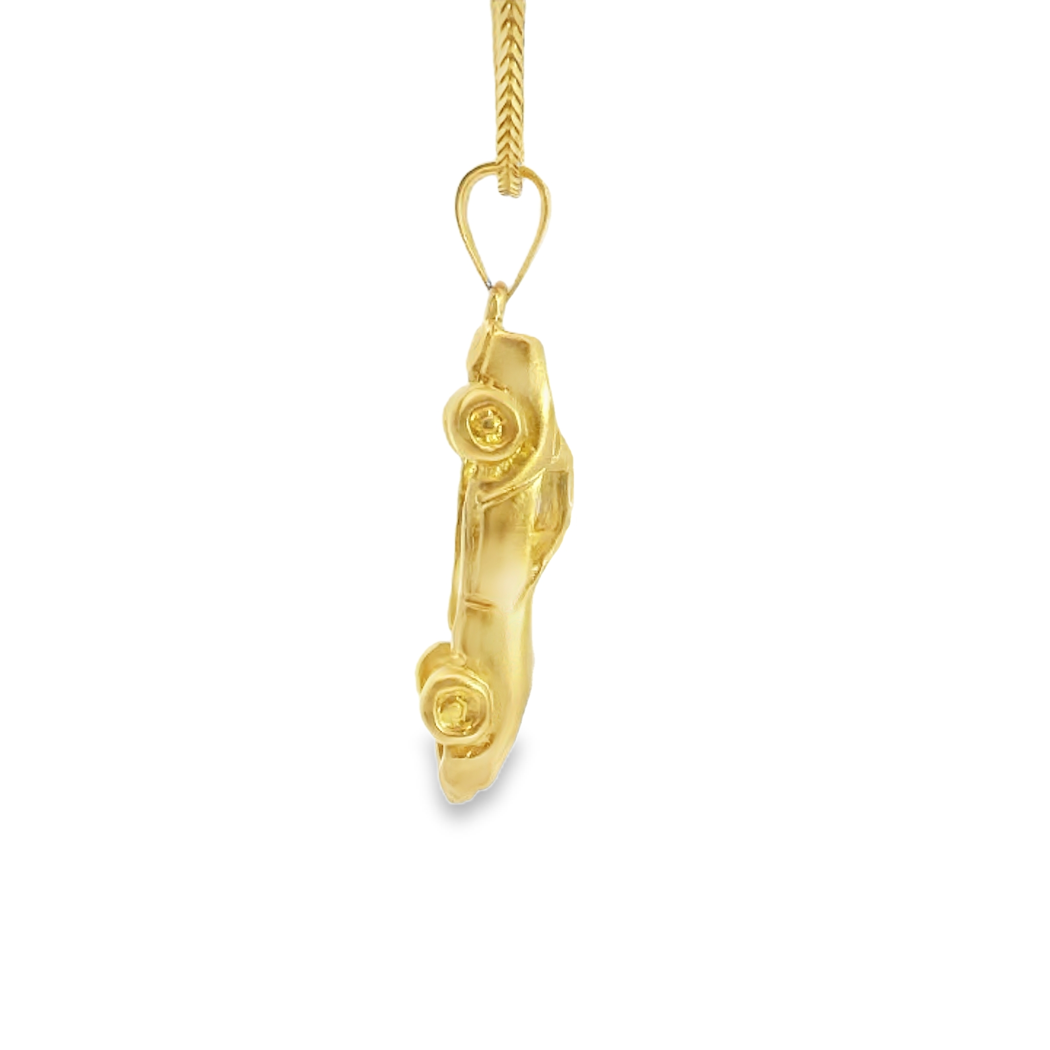 Gold Corvette Car Pendant