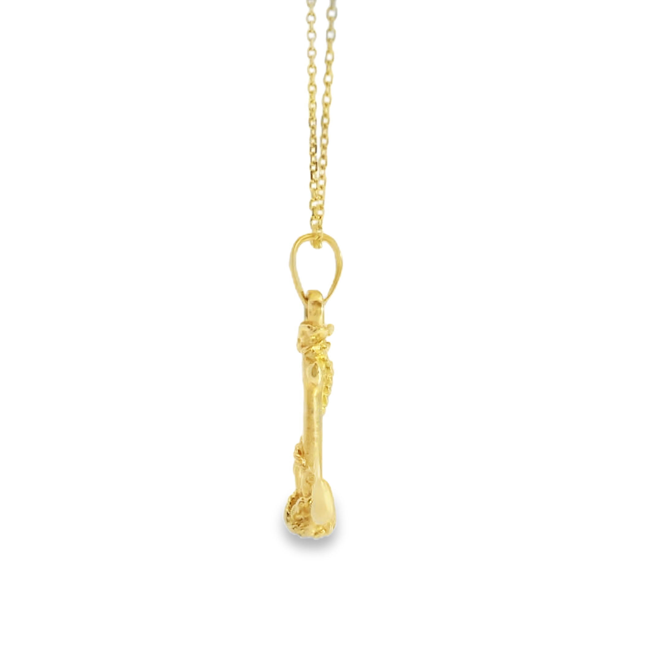 Gold Anchor Pendant