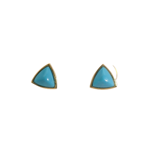 Turquoise Triangle Earrings