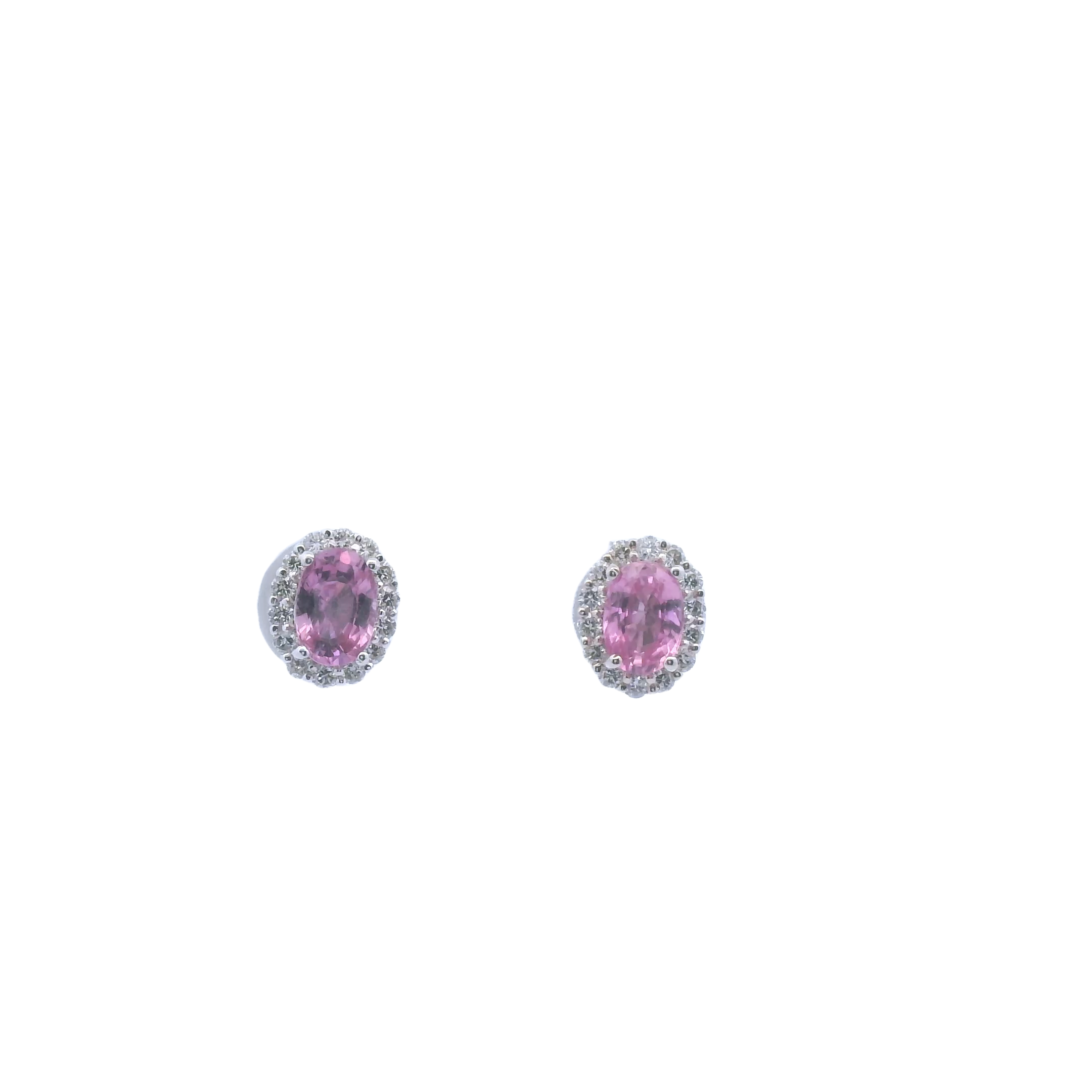 Pink Sapphire Earrings