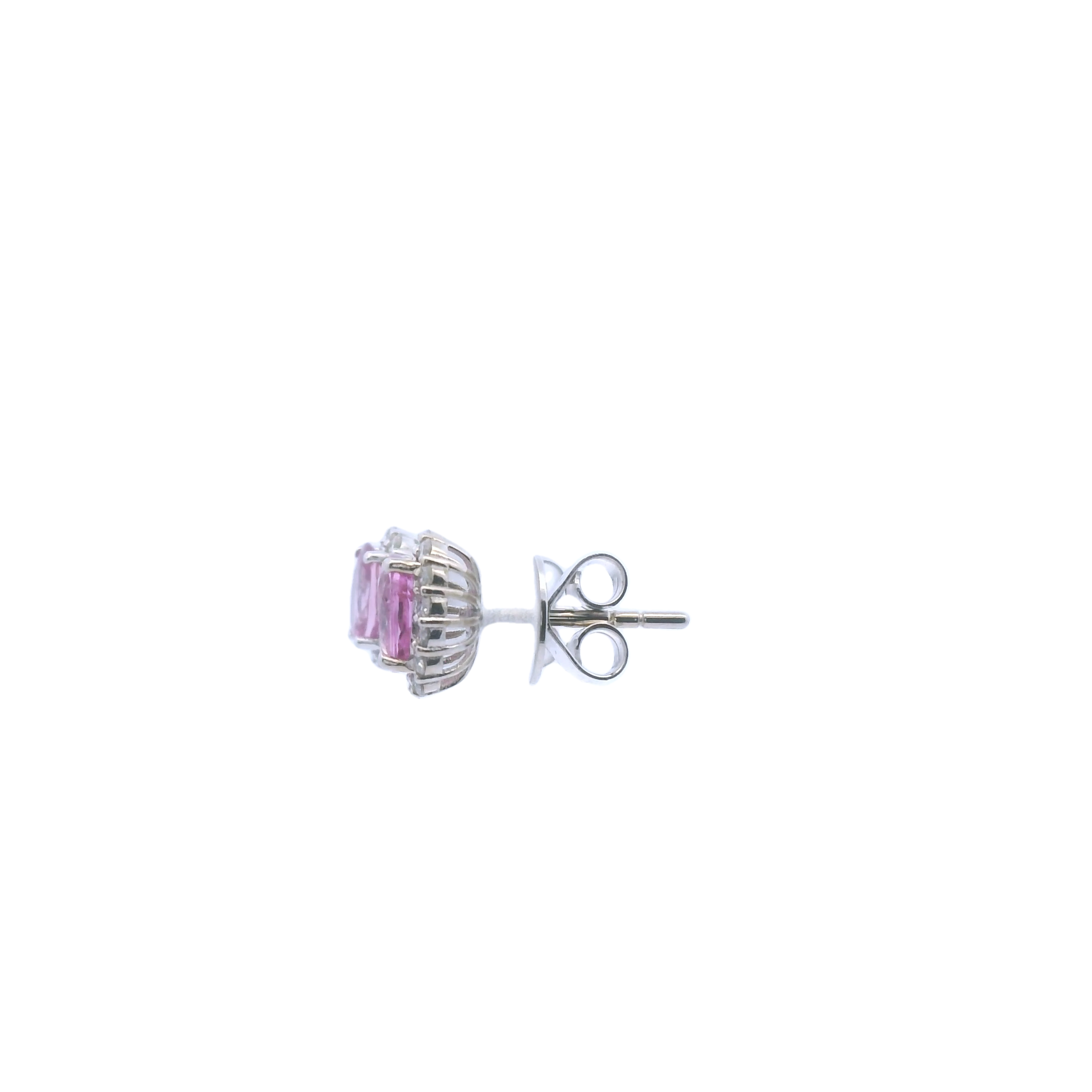 Pink Sapphire Earrings