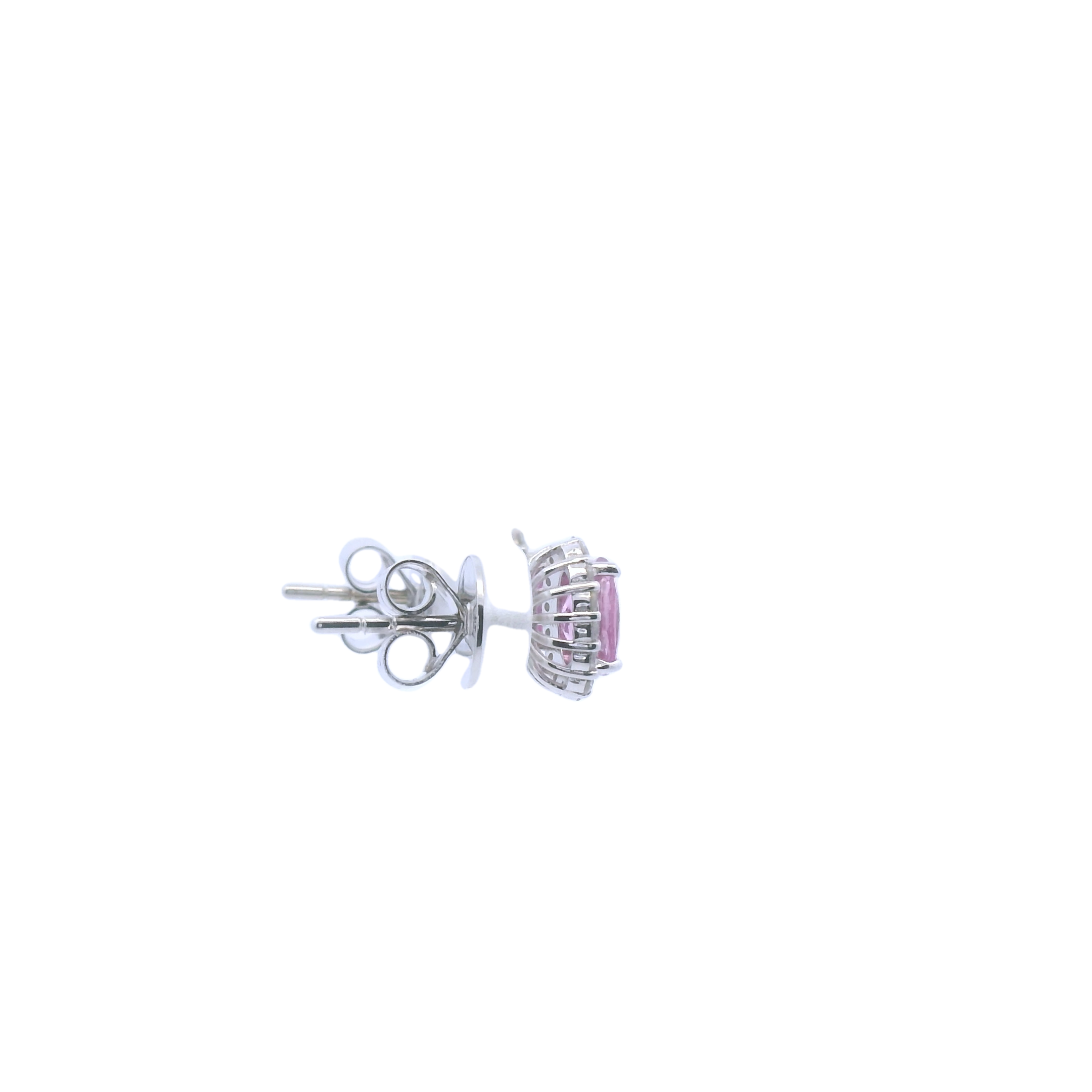 Pink Sapphire Earrings