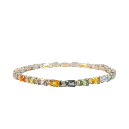 Multicolored Sapphire Bracelet