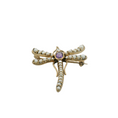 Load image into Gallery viewer, Dragonfly Brooch with Pearls
