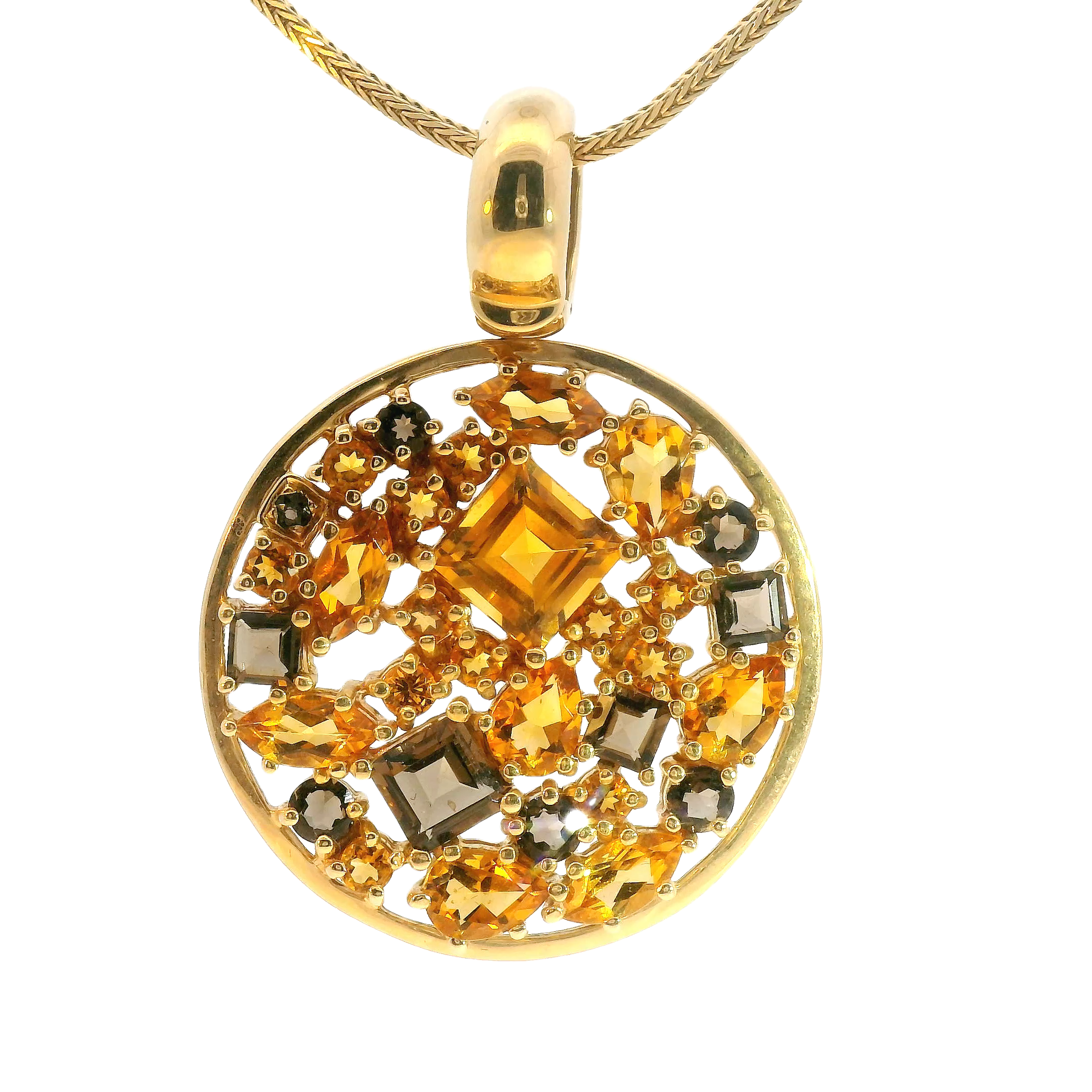 Gold and Gemstone Pendant