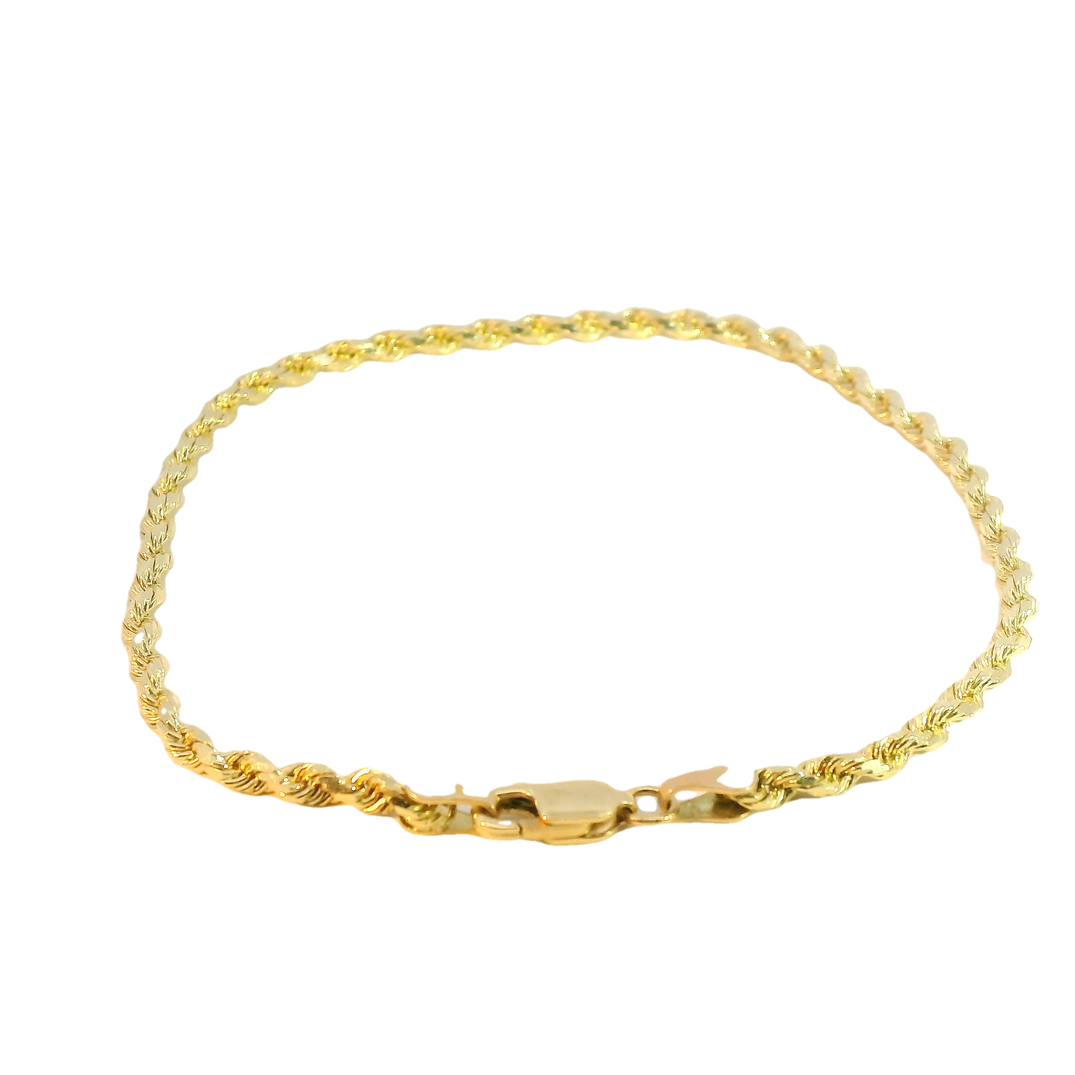 Solid Gold Rope Bracelet