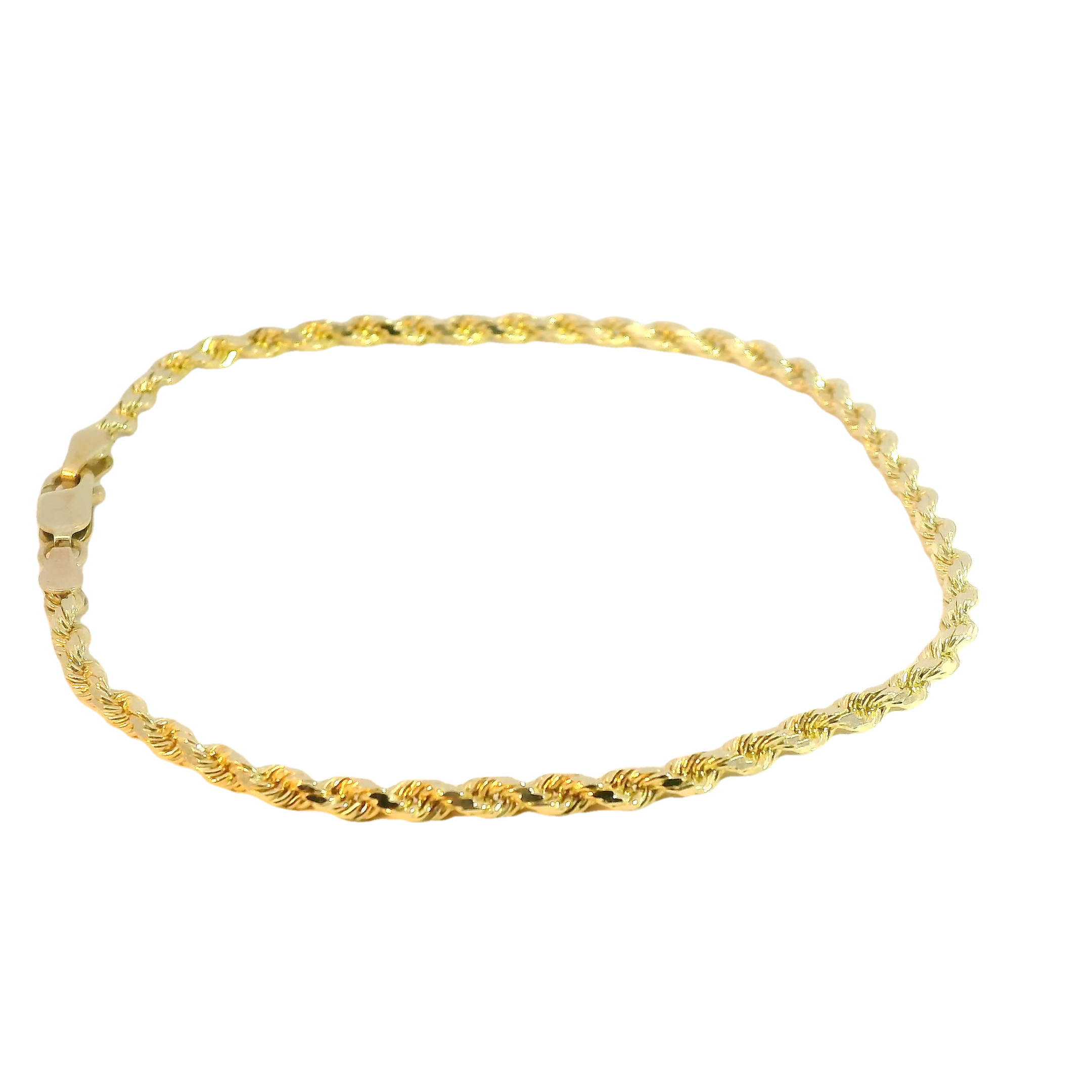 Solid Gold Rope Bracelet