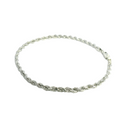 Load image into Gallery viewer, Solid White Gold Rope Bracelet
