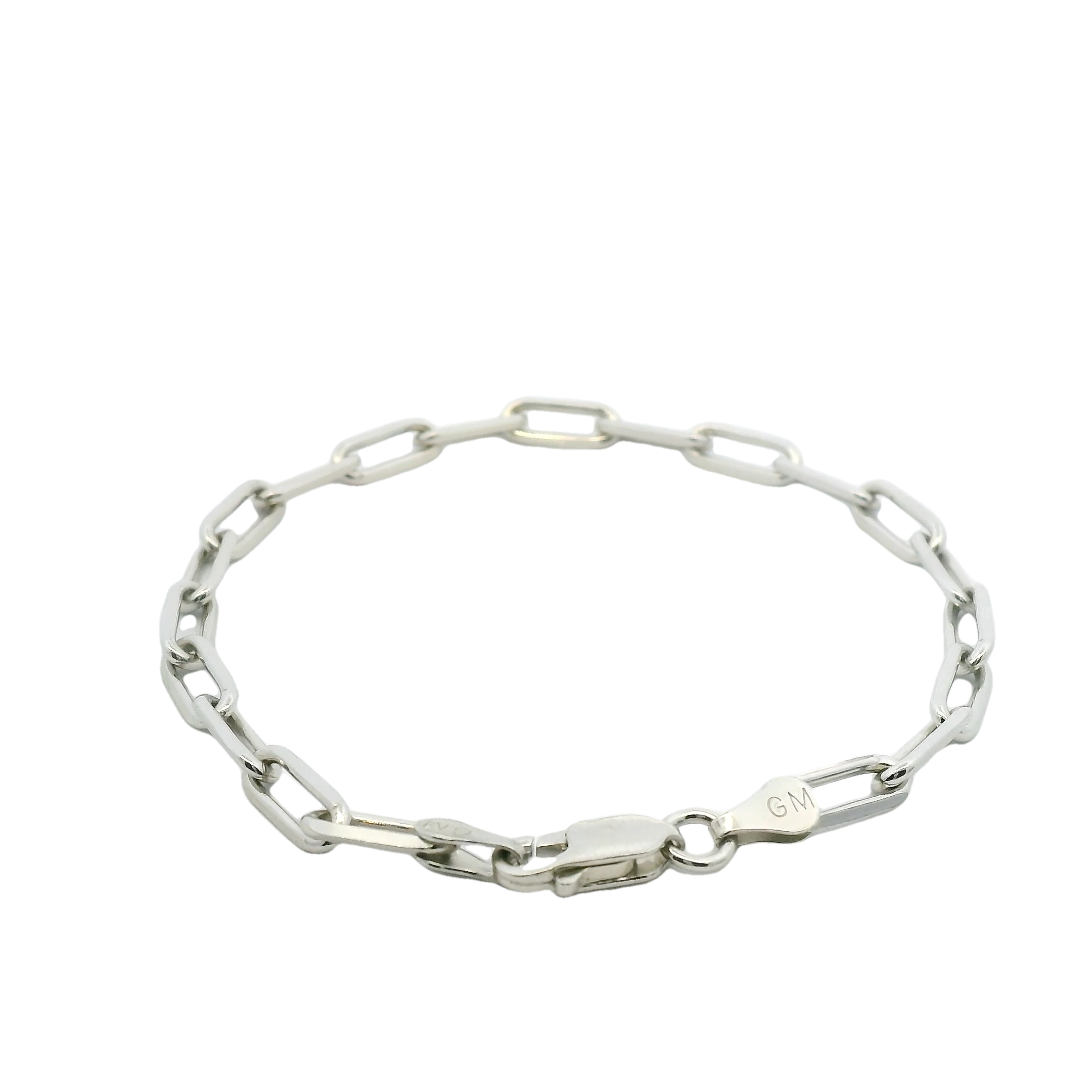 Silver Paper Clip Bracelet