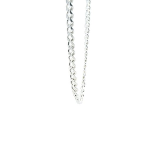 Silver Cuban Chain Necklace