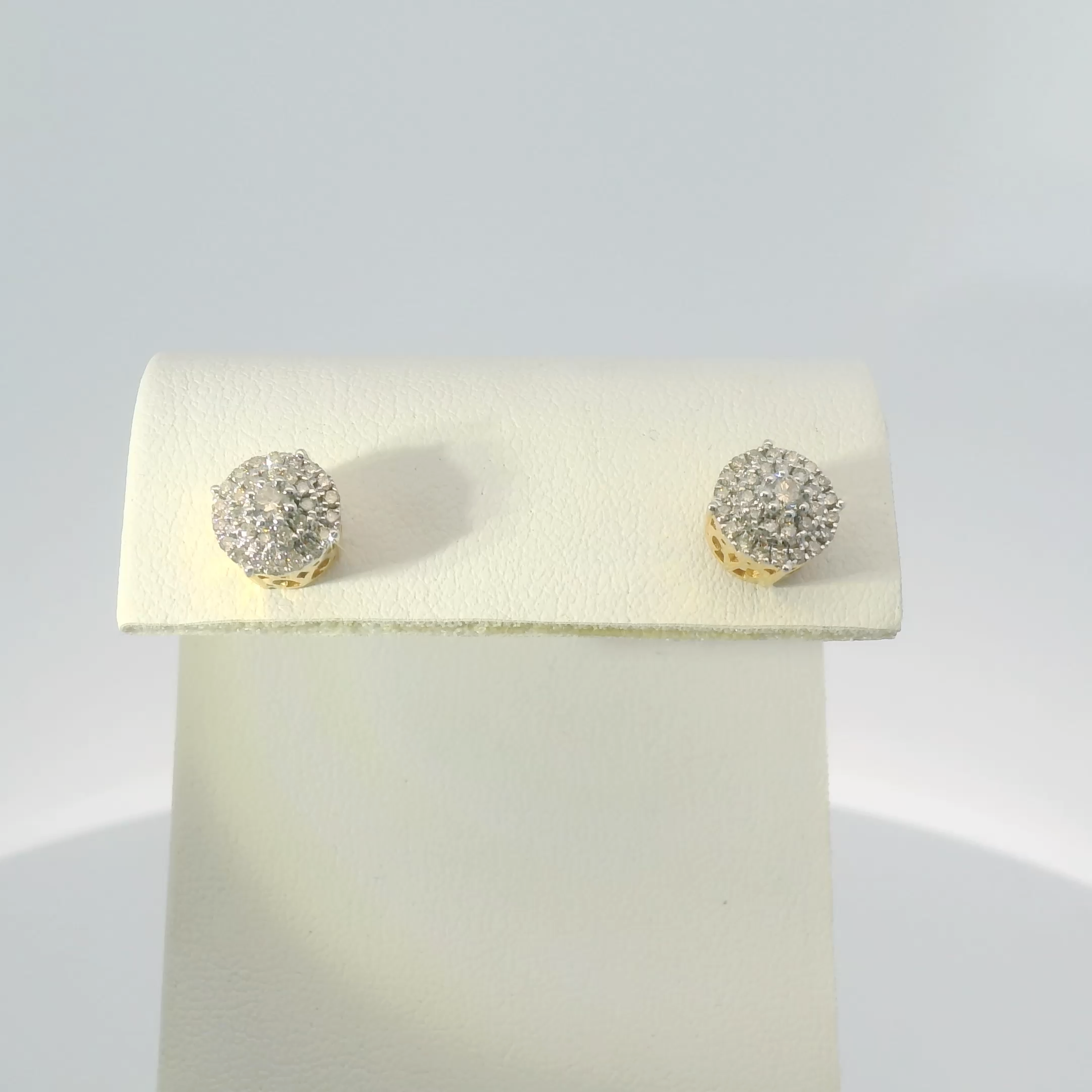 Diamond ilustion Stud Earrings