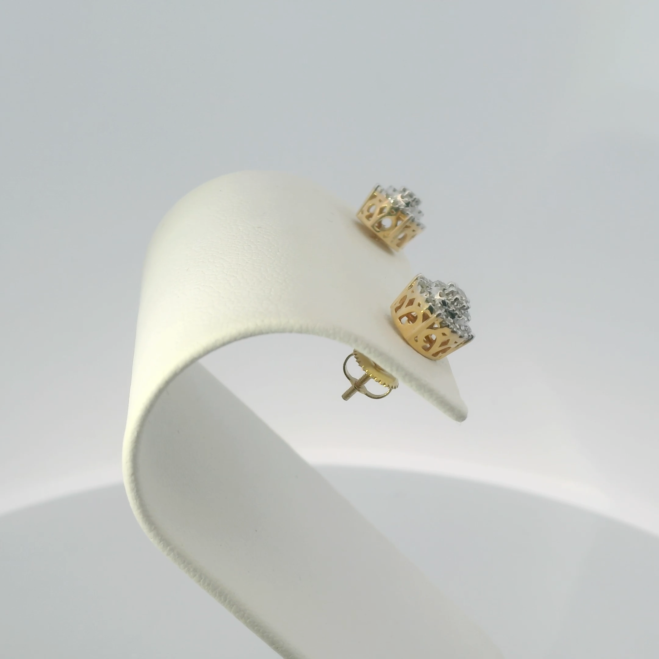 Diamond ilustion Stud Earrings