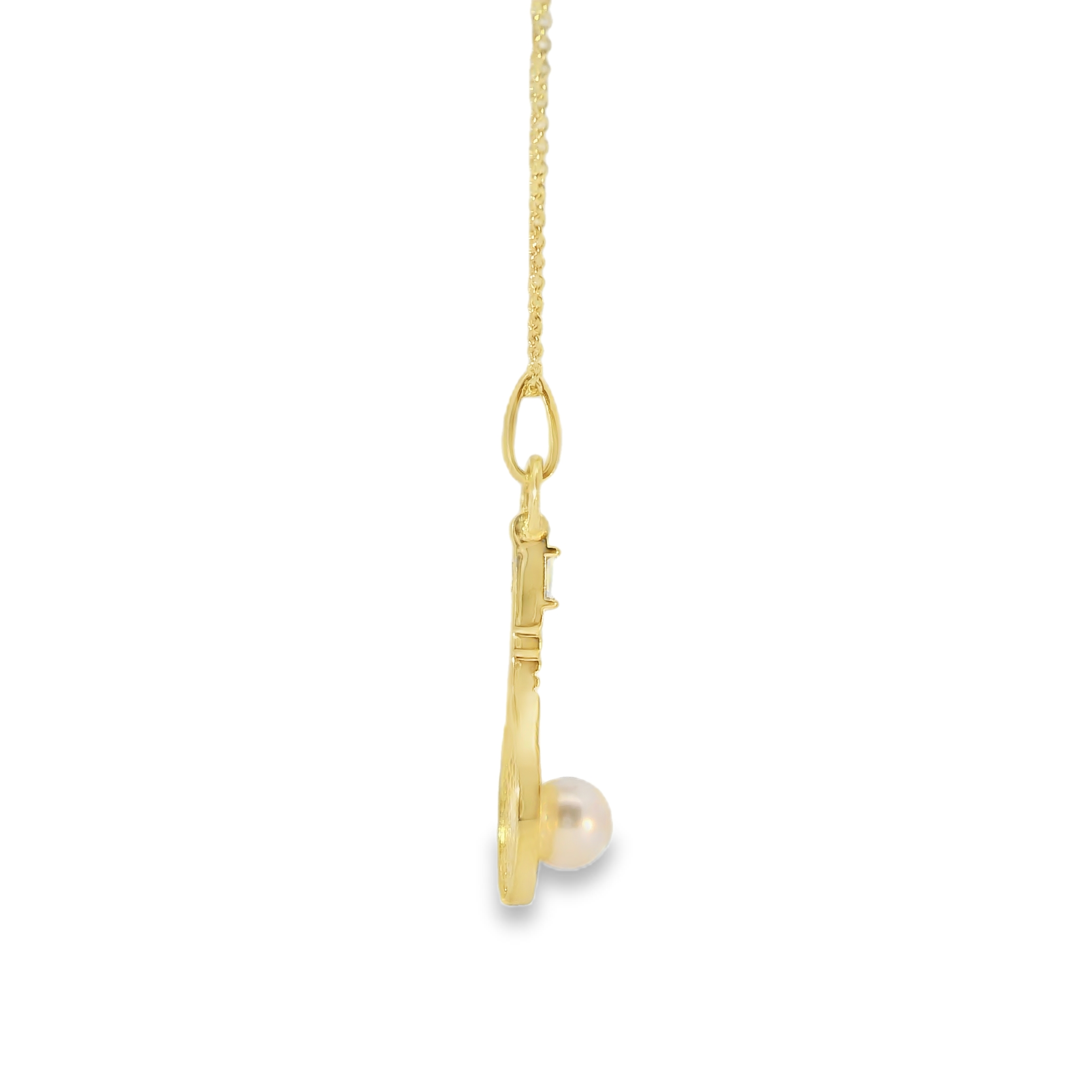 Tennis Racket and Pearl Pendant