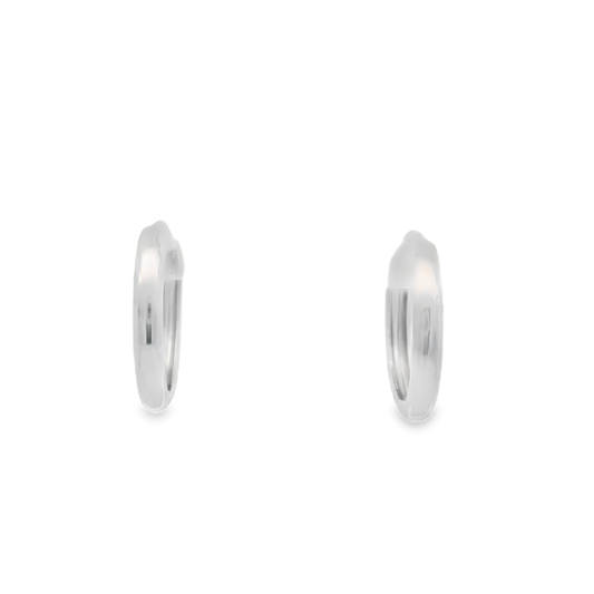 White gold Hoop Earrings