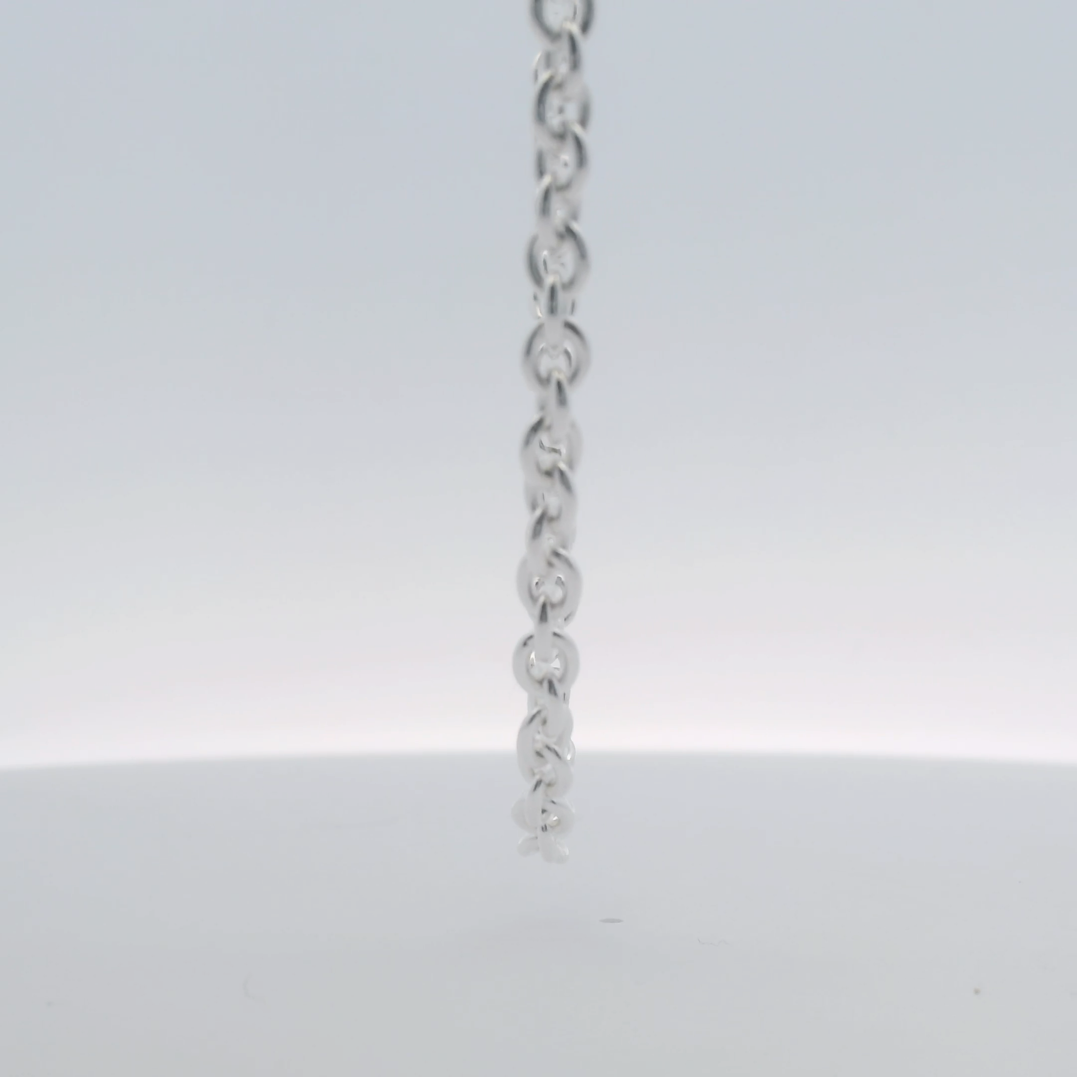 Silver Ellipse Necklace