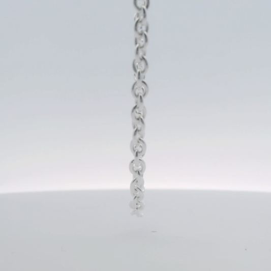 Silver Ellipse Necklace