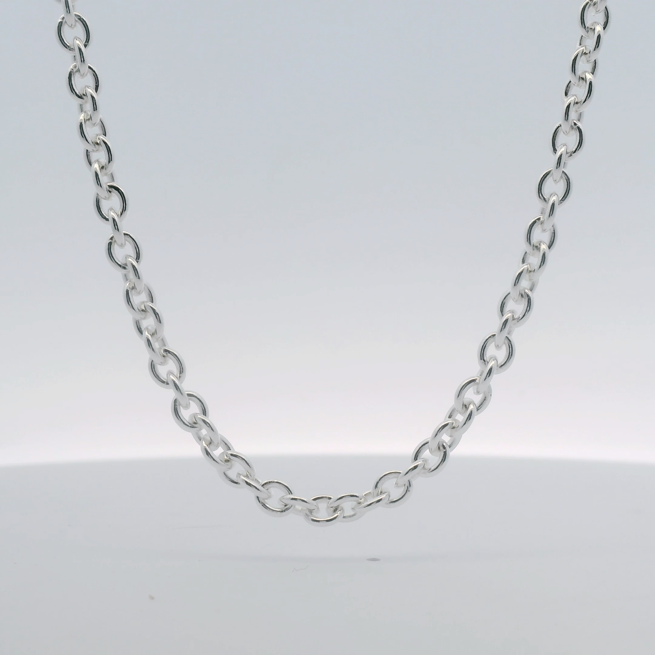 Silver Ellipse Necklace