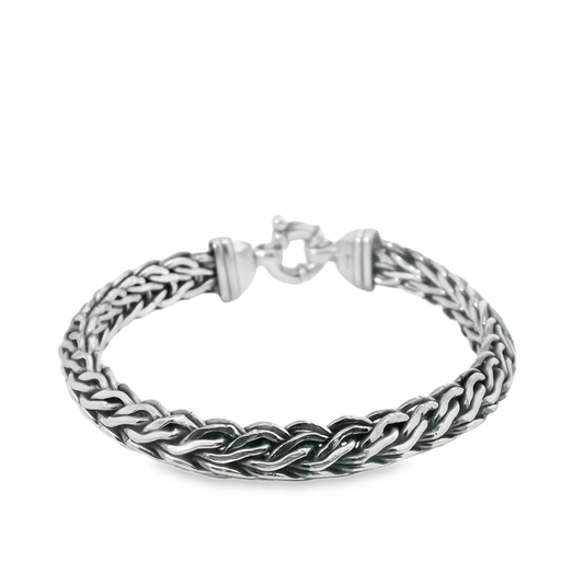 Silver Braided Bracelet