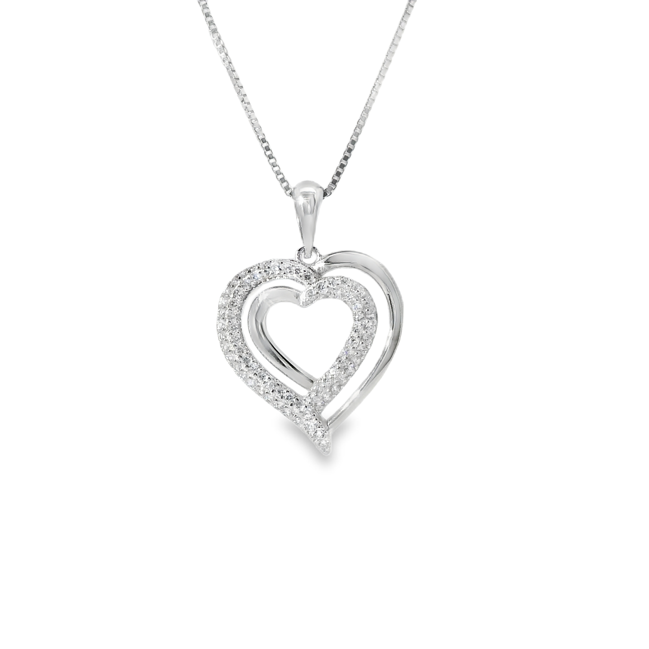 Heart-Shaped Pendant & Necklace