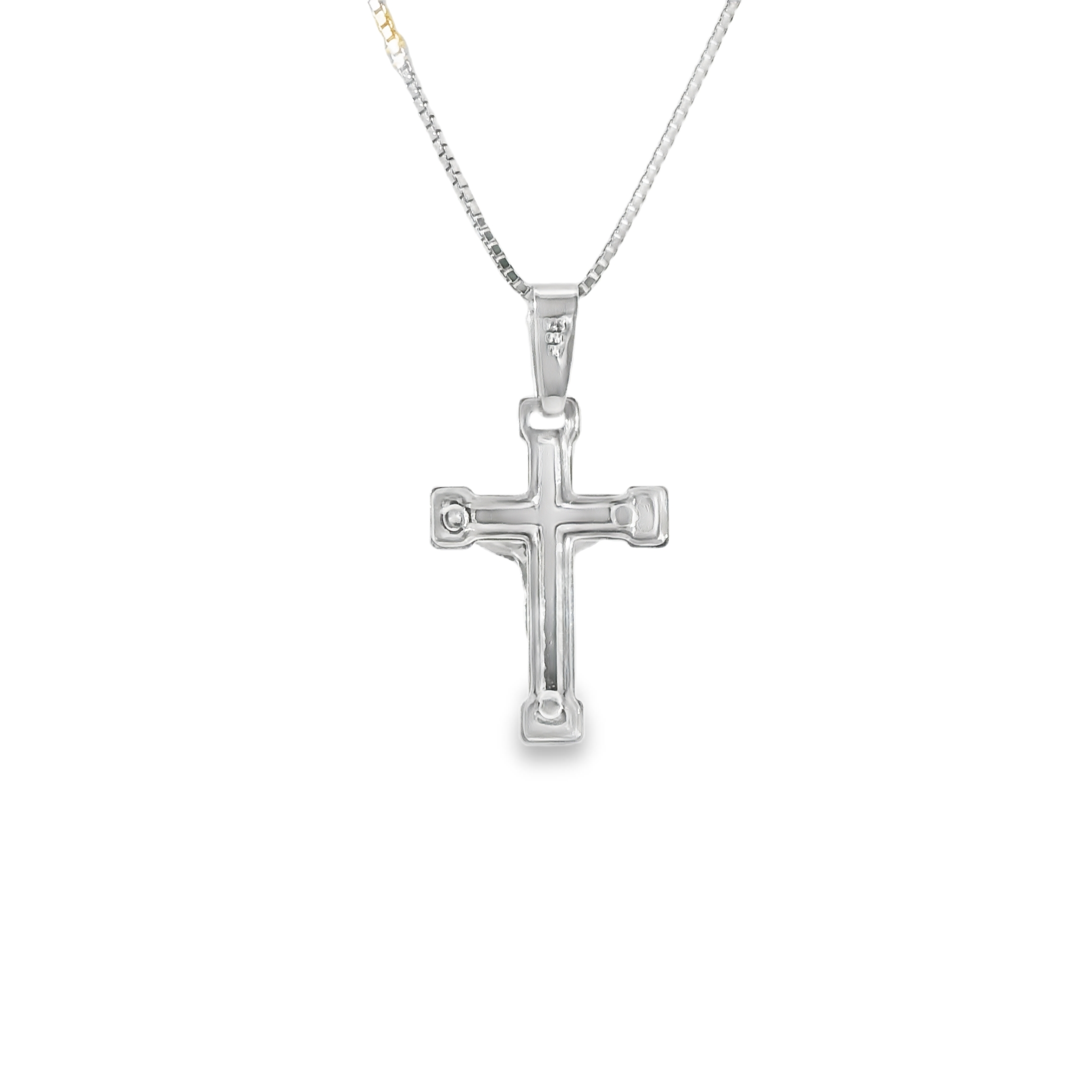 Silver Crucifix Pendant & Necklace