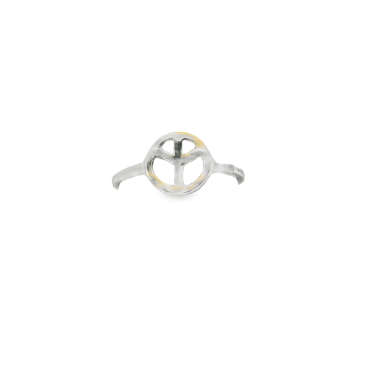 Stylish Peace Symbol Ring