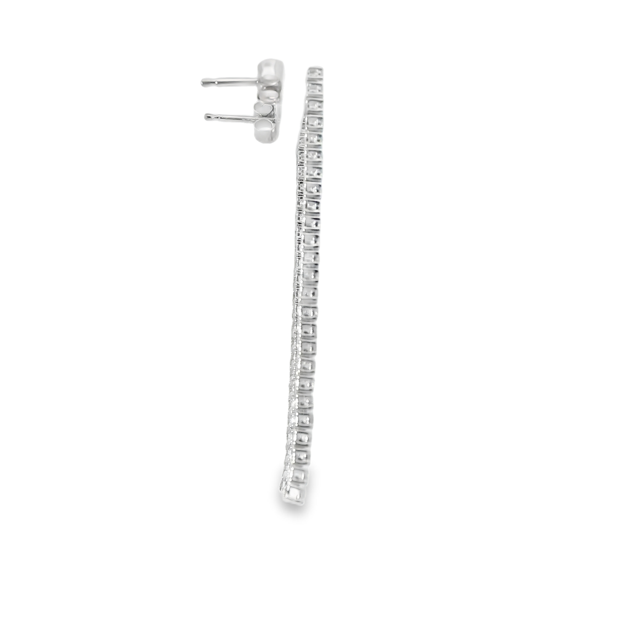 Diamond Tennis Earrings