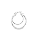 Load image into Gallery viewer, Hallow Silver Hoop Earrings
