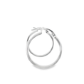 Load image into Gallery viewer, Hallow Silver Hoop Earrings
