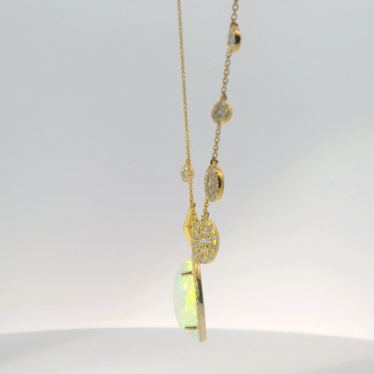 Opal Pendant Necklace