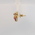 Load image into Gallery viewer, Ruby and Gold Earrings
