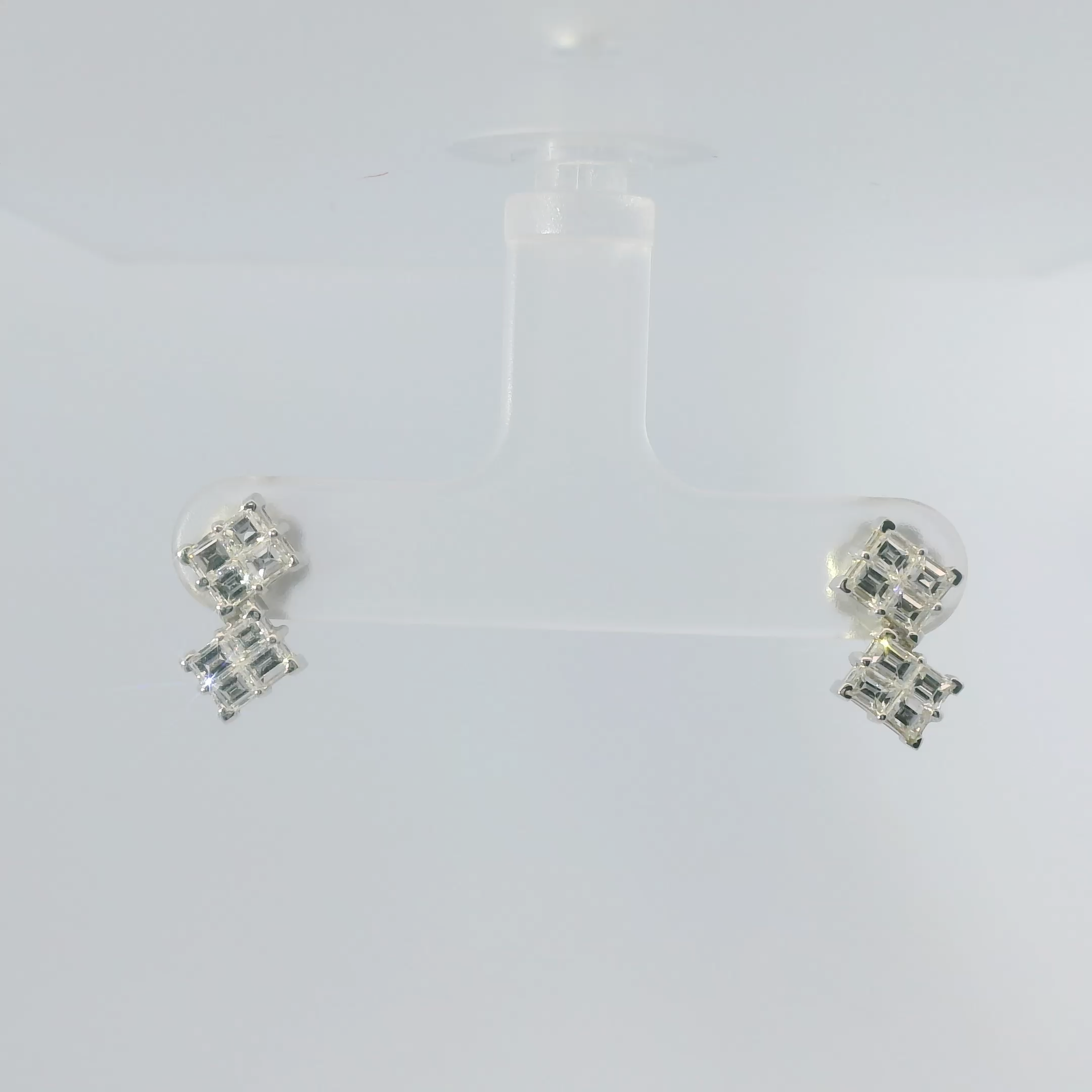 Diamond Squared Earrings