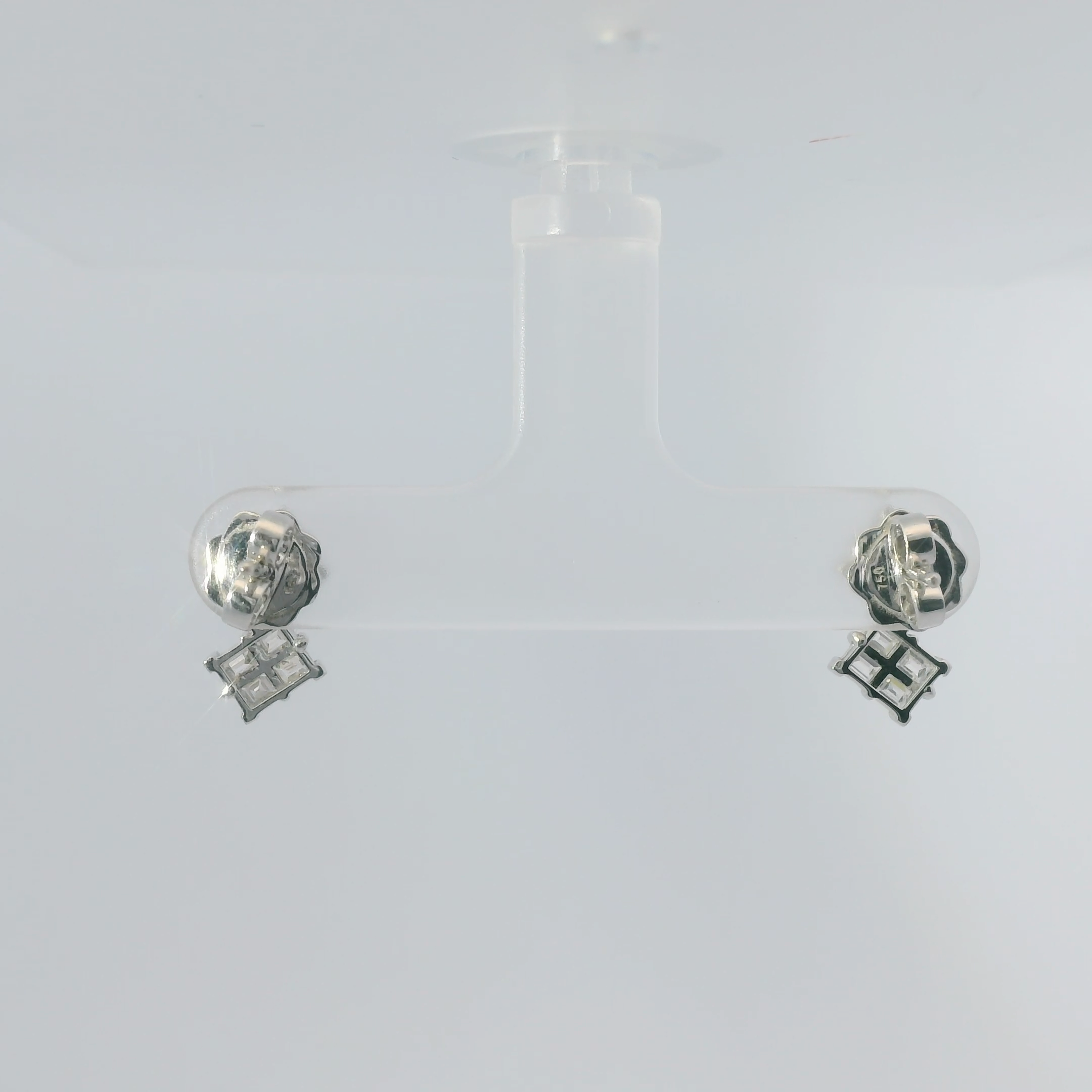 Diamond Squared Earrings