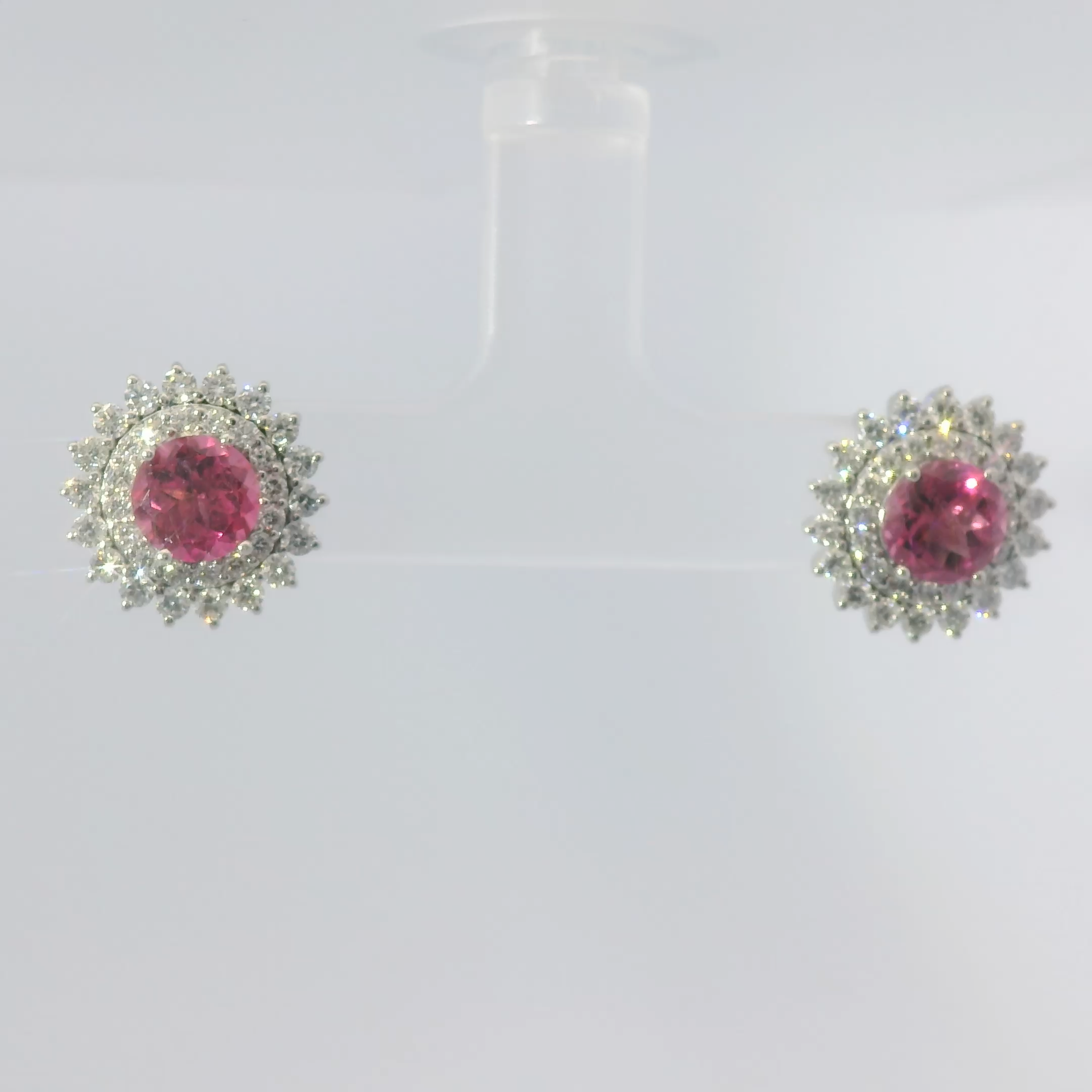 Pink Sapphire Earrings