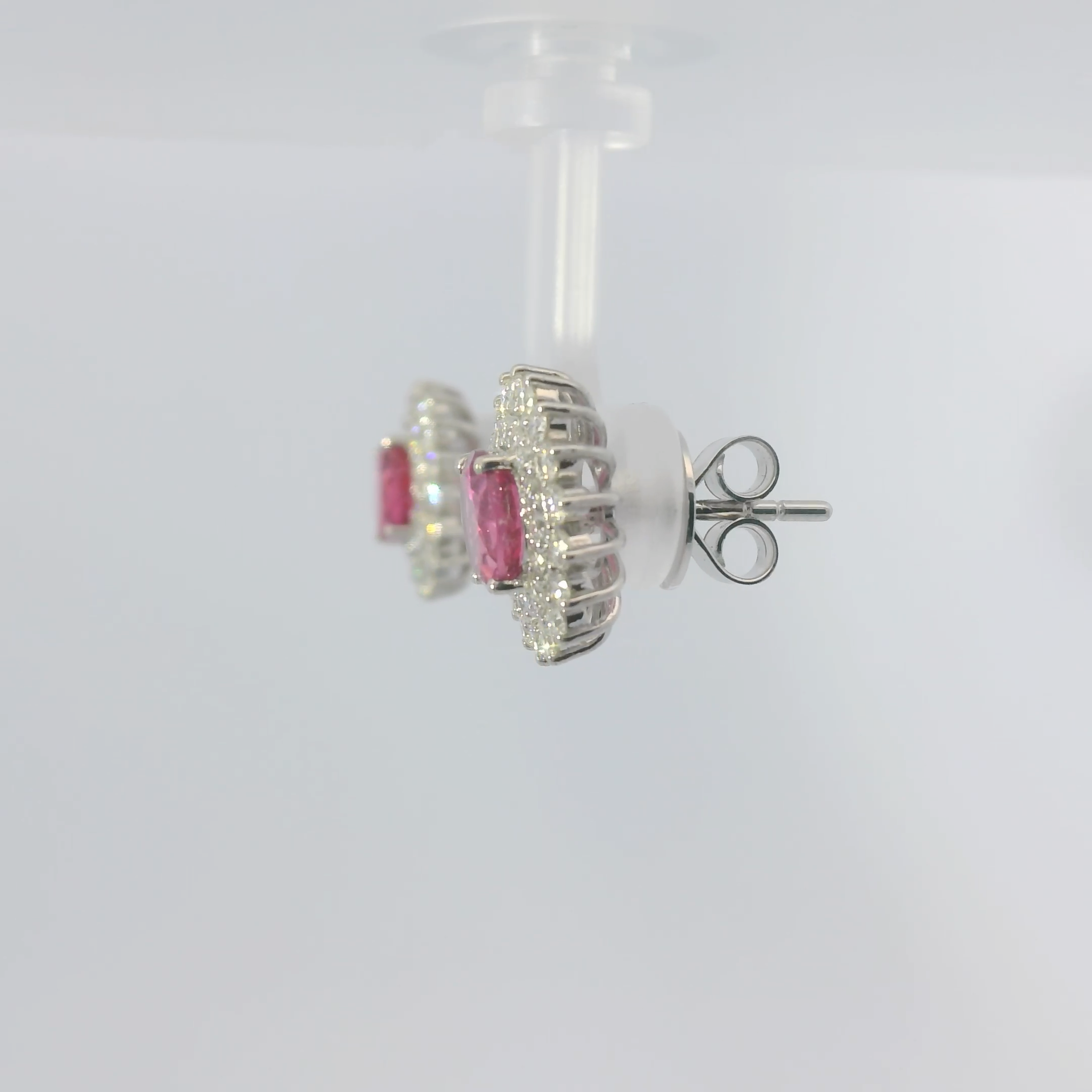 Pink Sapphire Earrings