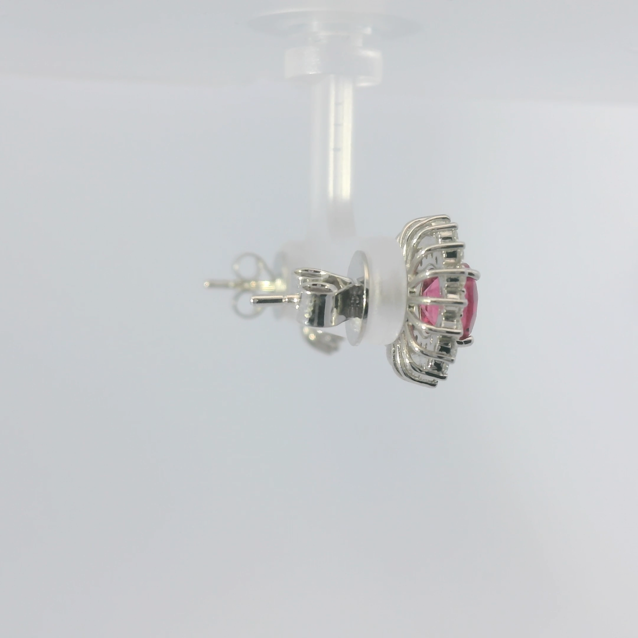 Pink Sapphire Earrings