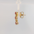 Load image into Gallery viewer, Ruby and Diamond Earrings
