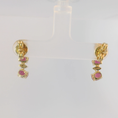 Load image into Gallery viewer, Ruby and Diamond Earrings
