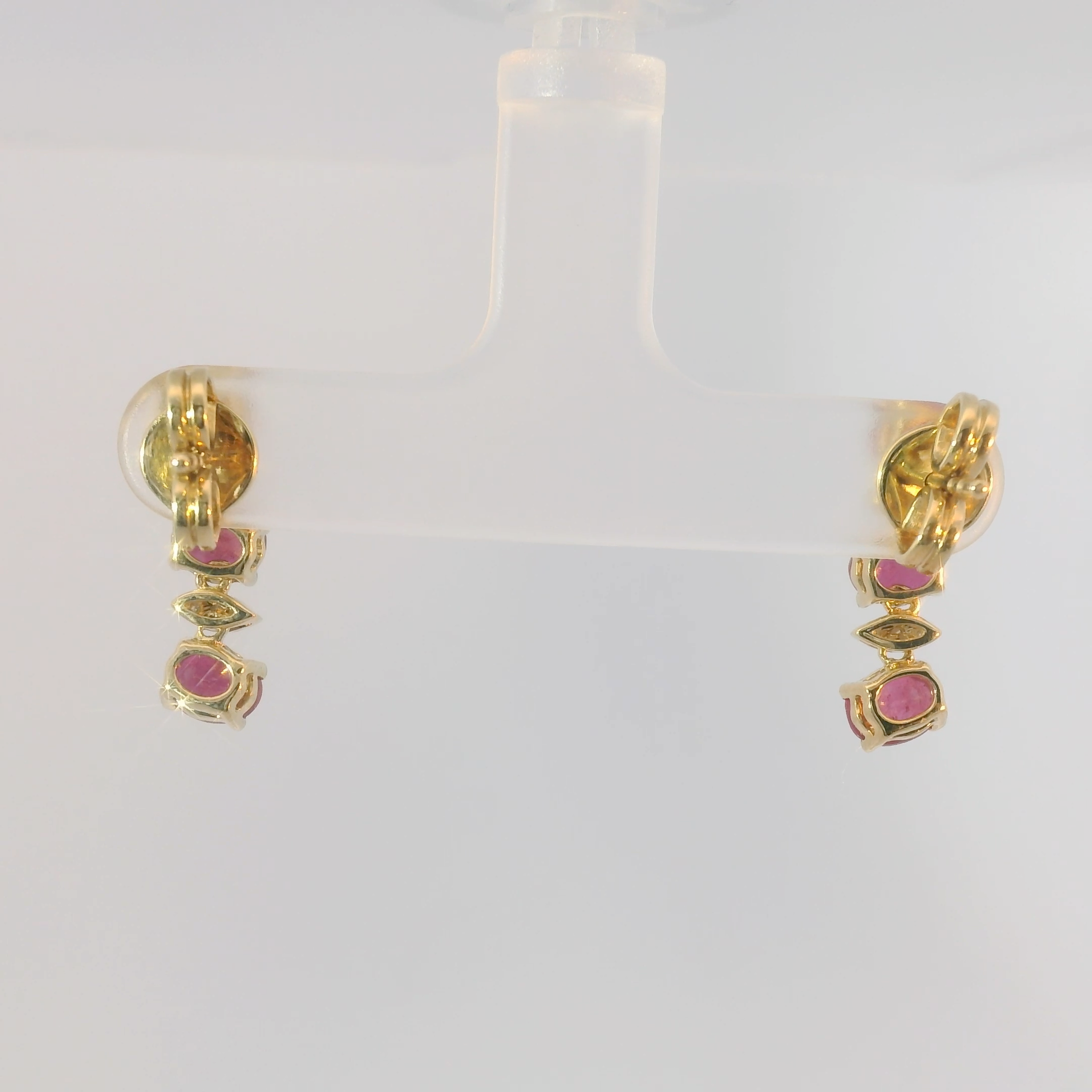 Ruby and Diamond Earrings