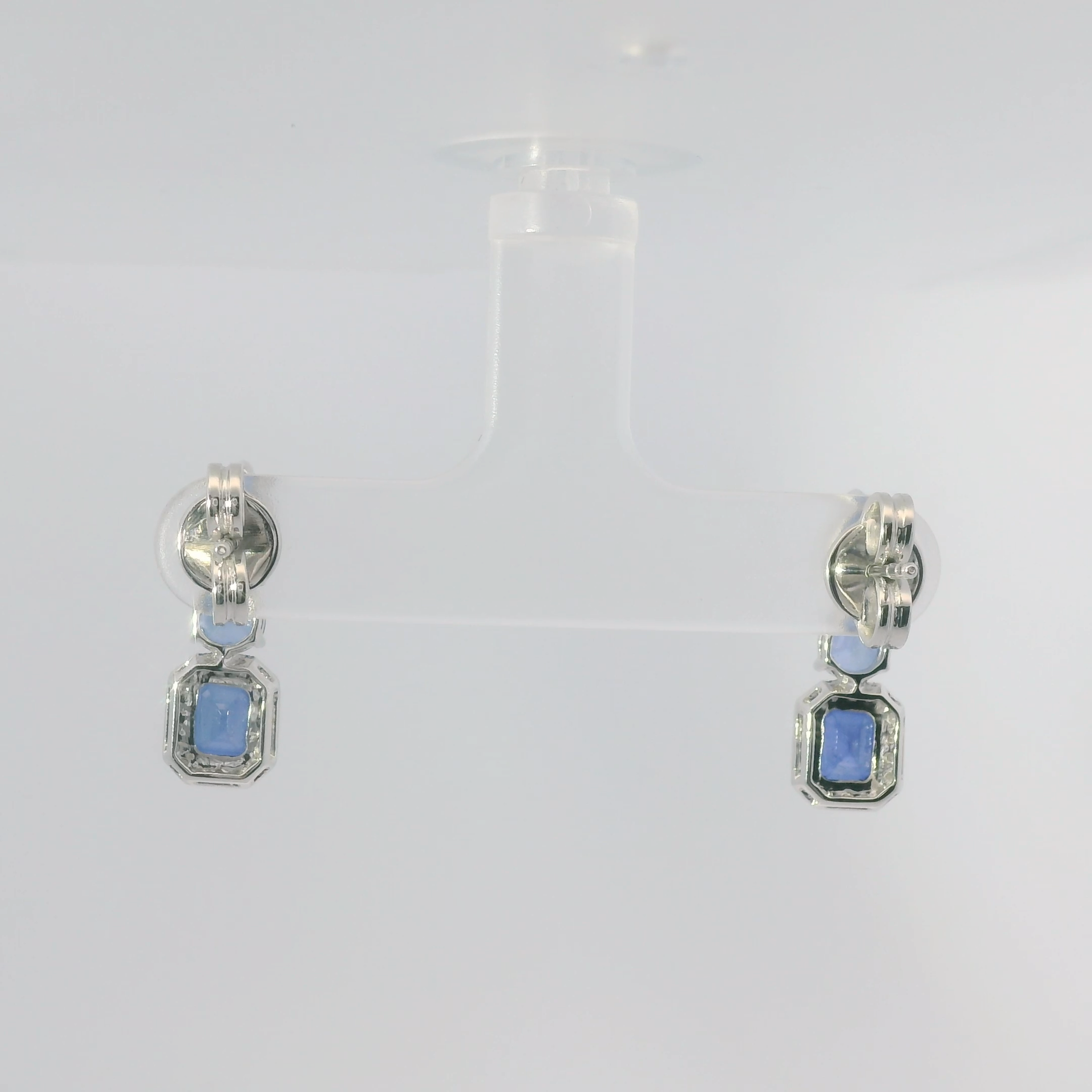 Blue Sapphire Earrings