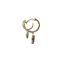 Load image into Gallery viewer, Gold and Sapphire Earrings
