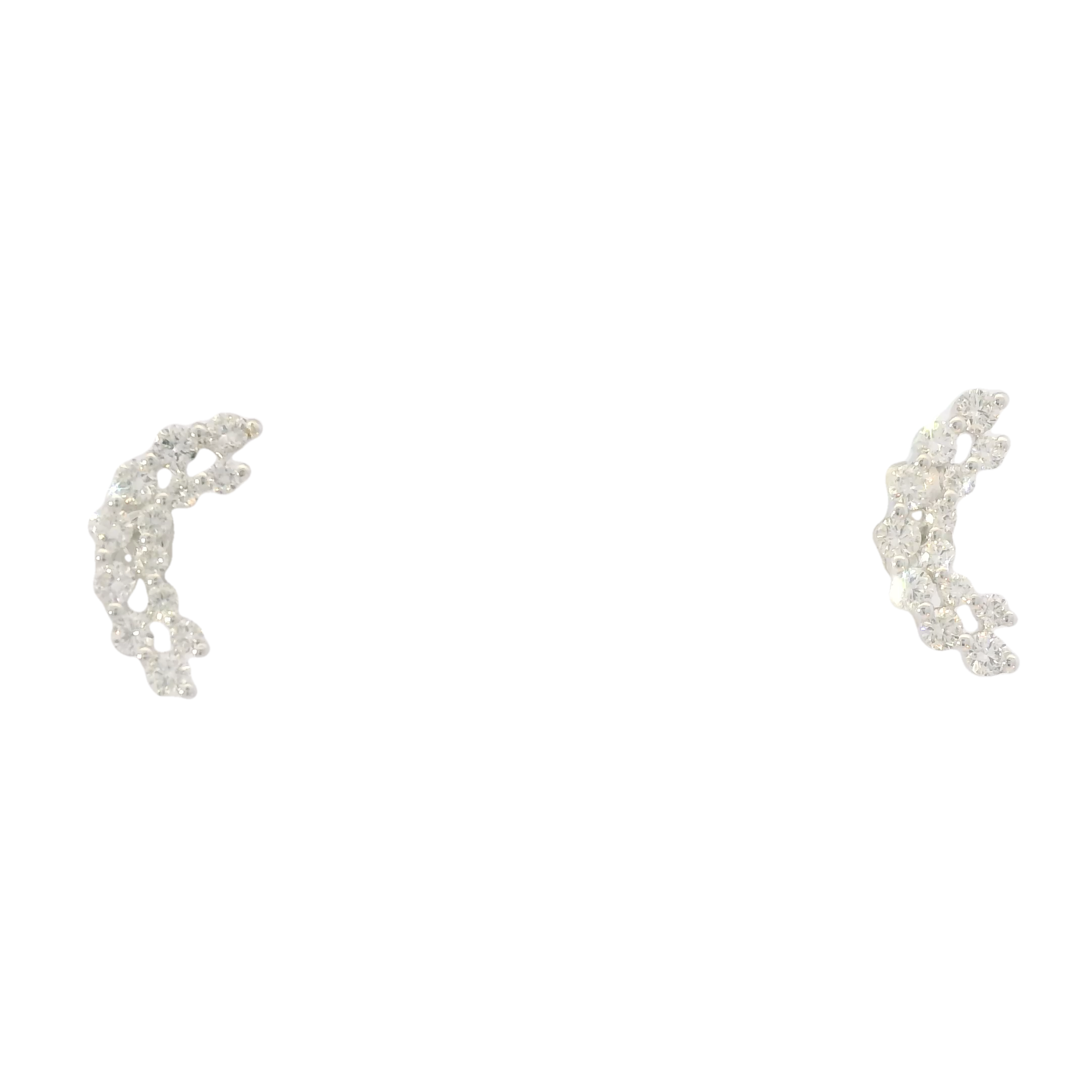 Diamond Cresent Earrings