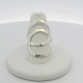 Load image into Gallery viewer, Contemporary Silver Ring Mount with Intertwined Bands
