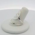 Load image into Gallery viewer, Contemporary Silver Ring Mount with Intertwined Bands
