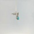 Load image into Gallery viewer, Turquoise and Diamond Drop Earrings
