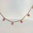 Load image into Gallery viewer, Gold and Rubellite Necklace
