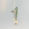 Load image into Gallery viewer, Opal and Emerald Earrings
