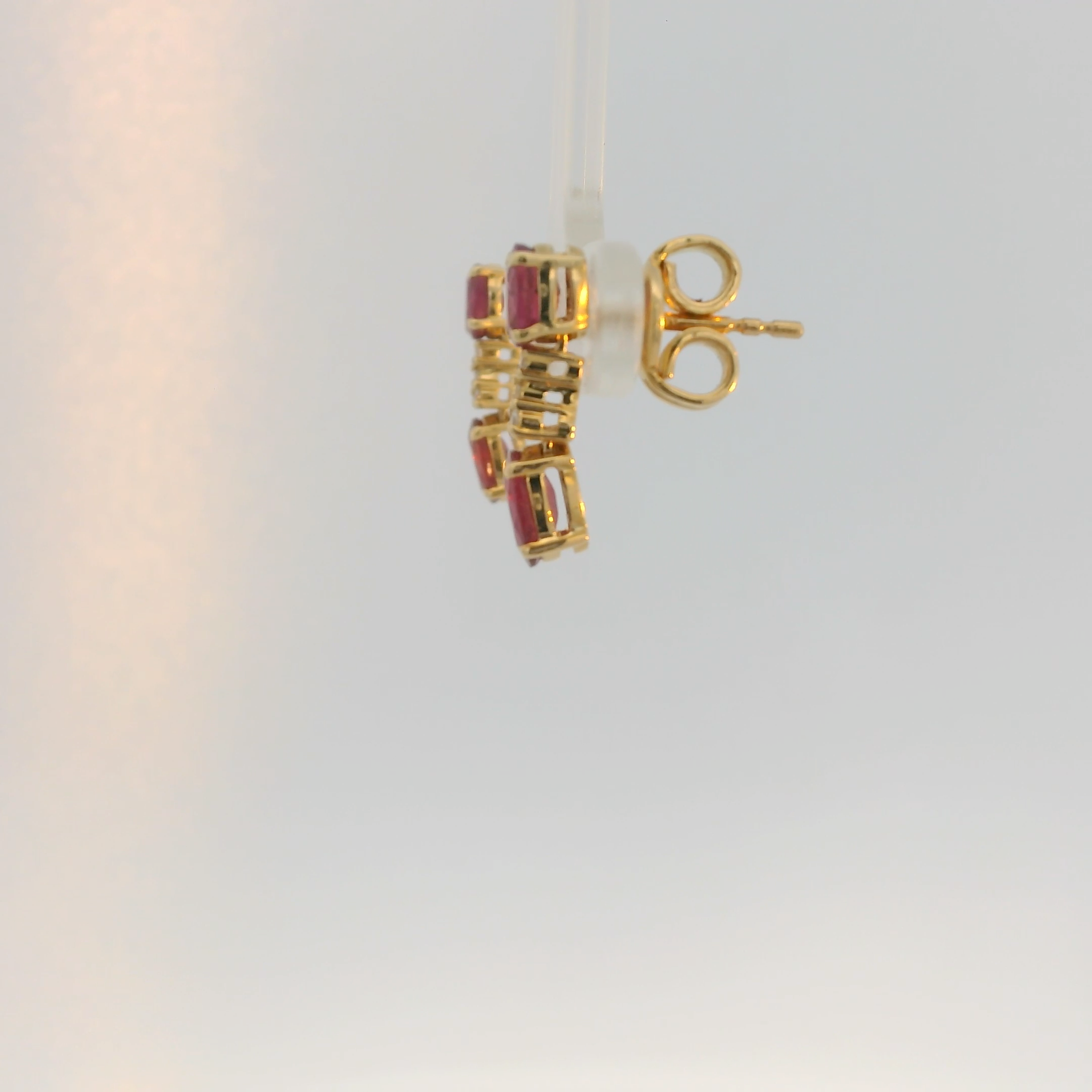 Ruby Drop Earrings